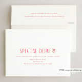 "PLAYFUL TYPE" - Holiday Cards in Cardinal by Melanie Kosuge - FREE Recipient Addressing