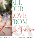 "All Our Love Location" - Holiday Cards in Cider by Alethea and Ruth - Detail
