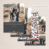 "From our home to yours" - Holiday Cards in Midnight by Yaling Hou Suzuki - Back of Card Options