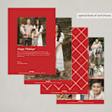 "Sutton" - Holiday Cards in Berry by Robert and Stella - Back of Card Options