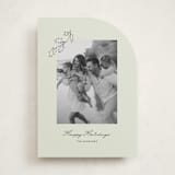 "Hung Holly" - Holiday Cards in Lime by Angela Garrick - Front