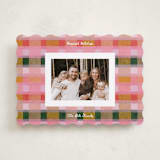 "festive checked plaid" - Holiday Cards in Fruitcake by Carrie Moradi - Front