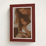 "Stamp" - Holiday Cards in Mulled Wine by Claire - Folded Card