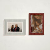 "Stamp" - Holiday Cards in Mulled Wine by Claire - Photo Orientation Options