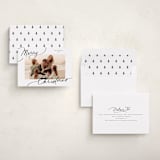 "Evoke" - Holiday Cards in Snow by Everett Paper Goods - Assembled