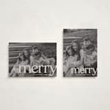 "cropped" - Holiday Cards in Cream by Ellen Schlegelmilch - Photo Orientation Options