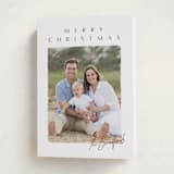 "Merry & Minimal" - Holiday Cards in Wine by Ekko Studio - Folded Card