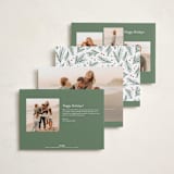 "Simply Delighted" - Holiday Cards in Marshmallow by Everett Paper Goods - Back of Card Options