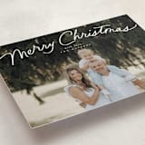 "Simply Delighted" - Holiday Cards in Marshmallow by Everett Paper Goods - Detail