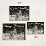 "Simply Delighted" - Holiday Cards in Marshmallow by Everett Paper Goods - Formats Available