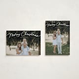 "Simply Delighted" - Holiday Cards in Marshmallow by Everett Paper Goods - Photo Orientation Options