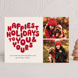 "HOLIDAY HEART" - Holiday Cards in Candy Cane by The Social Type - Front