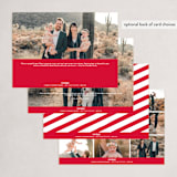 "HOLIDAY HEART" - Holiday Cards in Candy Cane by The Social Type - Back of Card Options