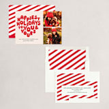 "HOLIDAY HEART" - Holiday Cards in Candy Cane by The Social Type - Assembled