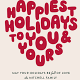 "HOLIDAY HEART" - Holiday Cards in Candy Cane by The Social Type - Detail