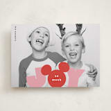 "disney holiday joy" - Holiday Cards in Cranberry by Lori Wemple - Front