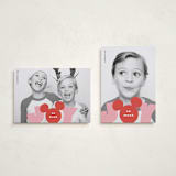 "disney holiday joy" - Holiday Cards in Cranberry by Lori Wemple - Photo Orientation Options