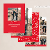 "Confetti Howlidays" - Holiday Cards in Snow by Nicole Barreto - Back of Card Options