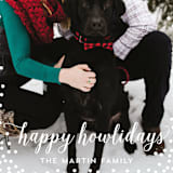 "Confetti Howlidays" - Holiday Cards in Snow by Nicole Barreto - Detail