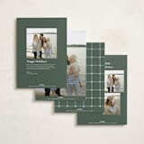 "Daisies" - Holiday Cards in Pine by Wildfield Paper Co - Back of Card Options