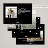 "Playful Corners" - Holiday Cards in Licorice by Ekko Studio - Back of Card Options