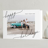 "Playful Corners" - Holiday Cards in Licorice by Ekko Studio - Folded Card