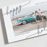 "Playful Corners" - Holiday Cards in Licorice by Ekko Studio - Detail