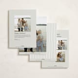 "Hartford" - Holiday Cards in Latte by Carolyn Nicks - Back of Card Options