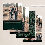 "Peace On Earth" - Holiday Cards in Spruce by Susan Moyal - Back of Card Options