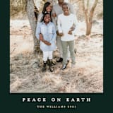 "Peace On Earth" - Holiday Cards in Spruce by Susan Moyal - Detail
