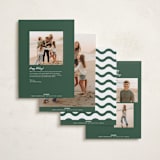 "Merry Modern" - Holiday Cards in Pine Needle by Kelly Watkins - Back of Card Options