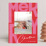 "Merri Berri" - Holiday Cards in Candy Cane by Carrie ONeal - Front