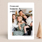 "at home" - Holiday Cards in Snow by That Girl Press - Front