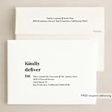 "at home" - Holiday Cards in Snow by That Girl Press - FREE Recipient Addressing