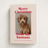"Happy Howlidays" - Holiday Cards in Cherry by Annie Clark - Folded Card