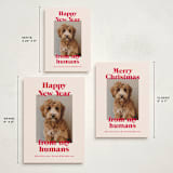 "Happy Howlidays" - Holiday Cards in Cherry by Annie Clark - Formats Available