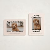 "Happy Howlidays" - Holiday Cards in Sugar Cookies by Annie Clark - Photo Orientation Options
