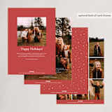 "Love & Laughter" - Holiday Cards in Holly by Paden Gillette - Back of Card Options