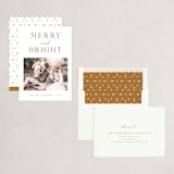 "Happy" - Holiday Cards in Ecru by AK Graphics - Assembled