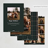 "annex" - Holiday Cards in Vetiver by Jennifer Lew - Back of Card Options