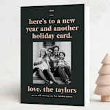 "annex" - Holiday Cards in Vetiver by Jennifer Lew - Folded Card