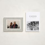 "Aera" - Holiday Cards in Charcoal by Lucrecia Caporale - Photo Orientation Options