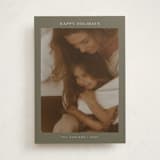 "Harlow" - Holiday Cards in Sage by Nicole Walsh - Front