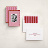 "Color Wave" - Holiday Cards in Raspberry by Helena Vitto - Assembled