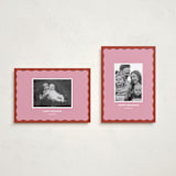 "Color Wave" - Holiday Cards in Raspberry by Helena Vitto - Photo Orientation Options