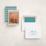 "Saltillo" - Holiday Cards in Deep Sea by Megan Davis - Assembled