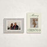 "A Classic Christmas" - Holiday Cards in Juniper by Helena Vitto - Photo Orientation Options