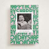 "Letters" - Holiday Cards in Candy by Up Up Creative - Front