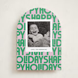 "Letters" - Holiday Cards in Candy by Up Up Creative - Front
