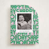 "Letters" - Holiday Cards in Candy by Up Up Creative - Front
